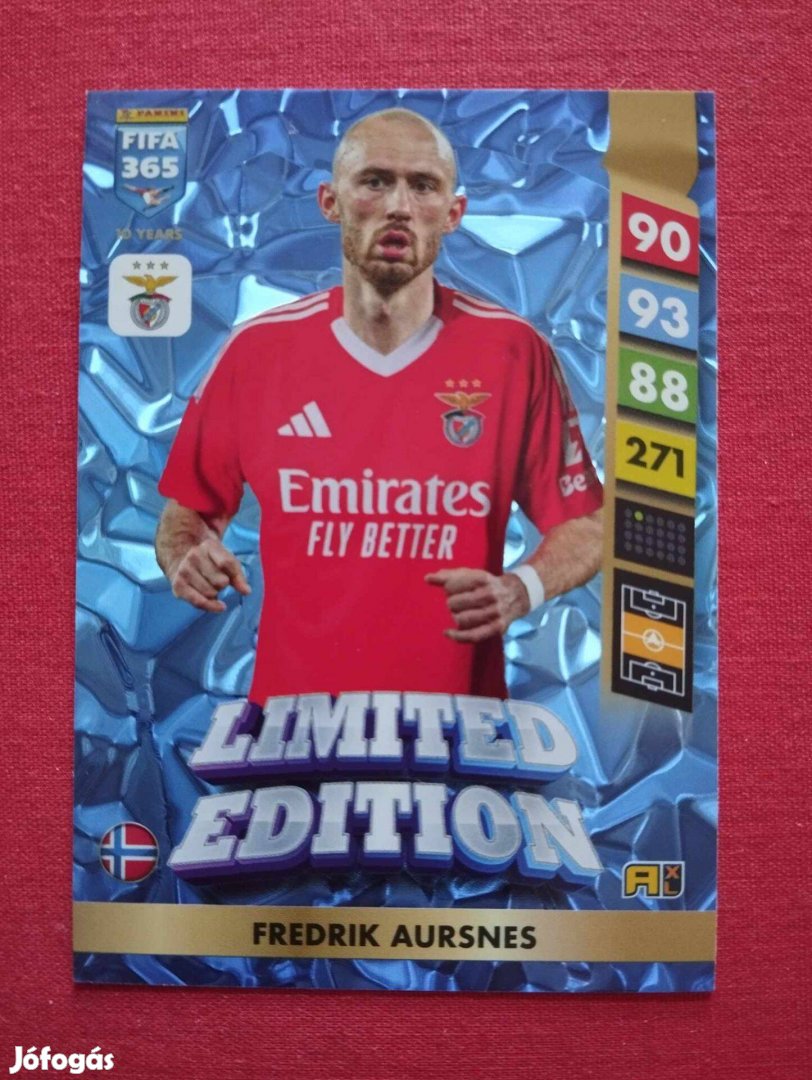 F. Aursnes (Benfica) FIFA 365 2025 Limited Edition focis kártya