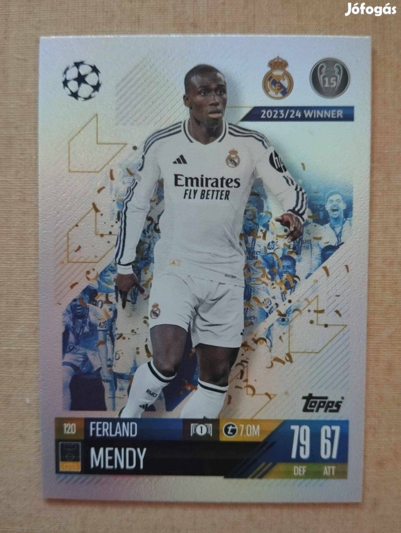 F. Mendy (Real Madrid) Match Attax Bajnokok Ligája 2024/25 kártya