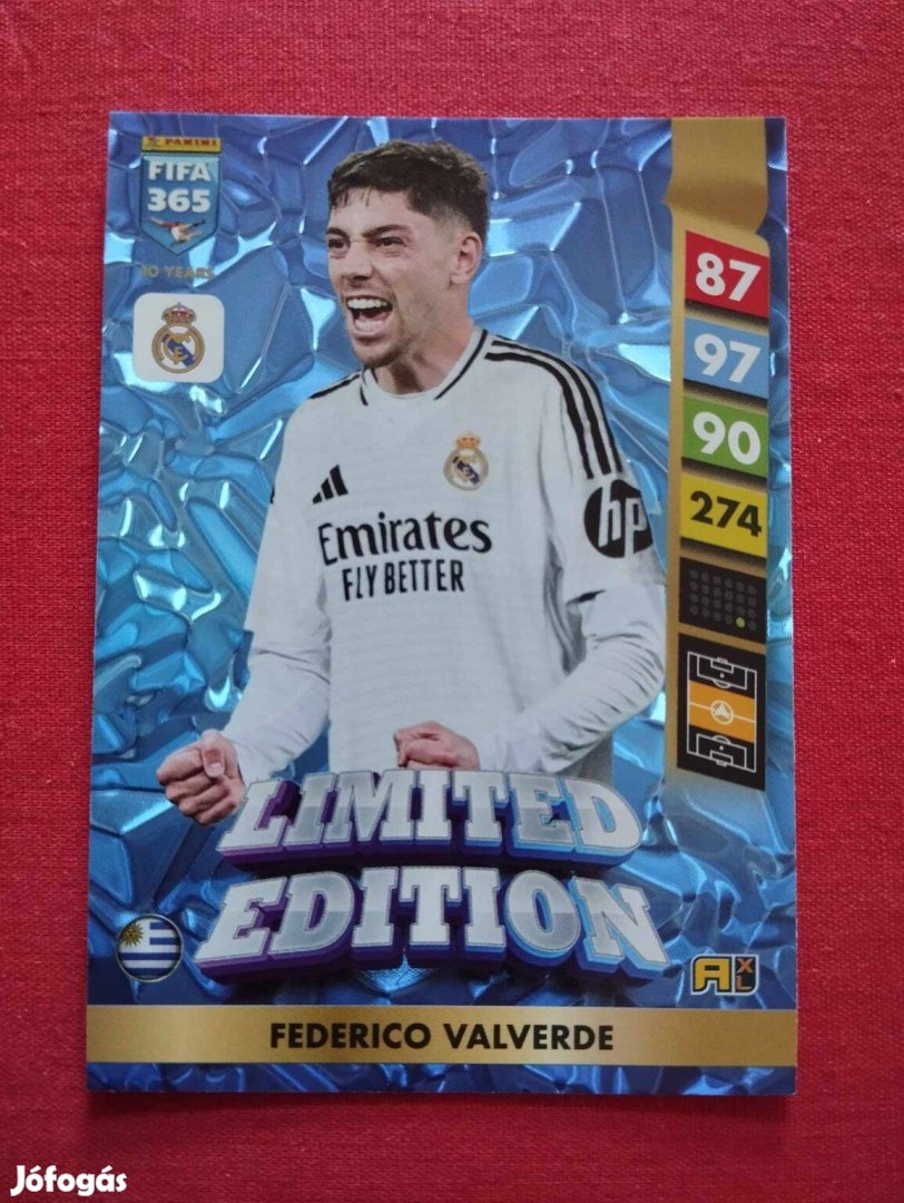 F. Valverde (Real Madrid) FIFA 365 2025 Limited Edition focis kártya