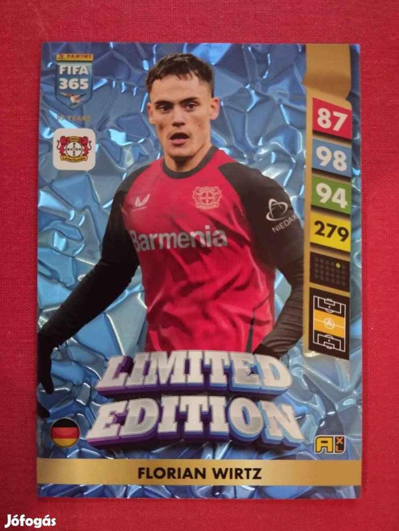 F. Wirtz (Leverkusen) FIFA 365 2025 Limited Edition focis kártya