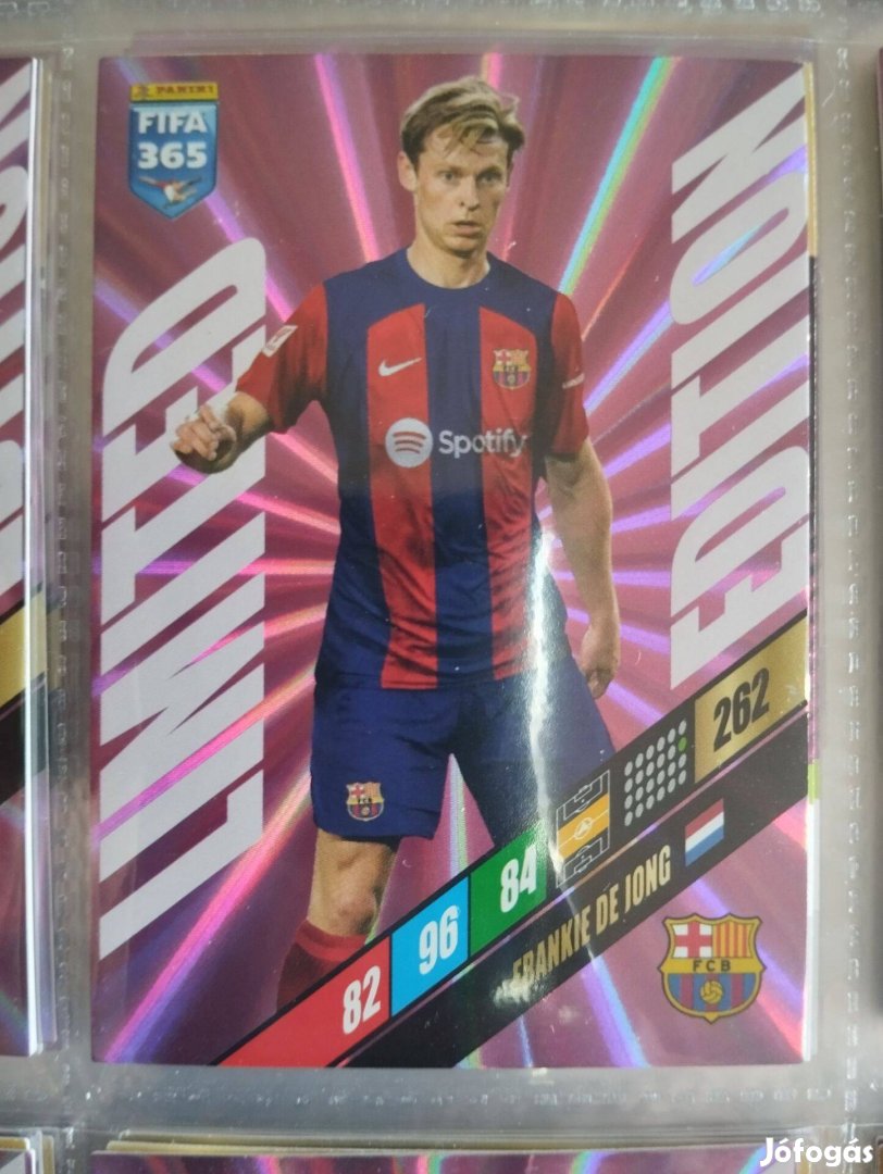 F. de Jong (Barcelona) FIFA 365 2024 Limited edition focis kártya