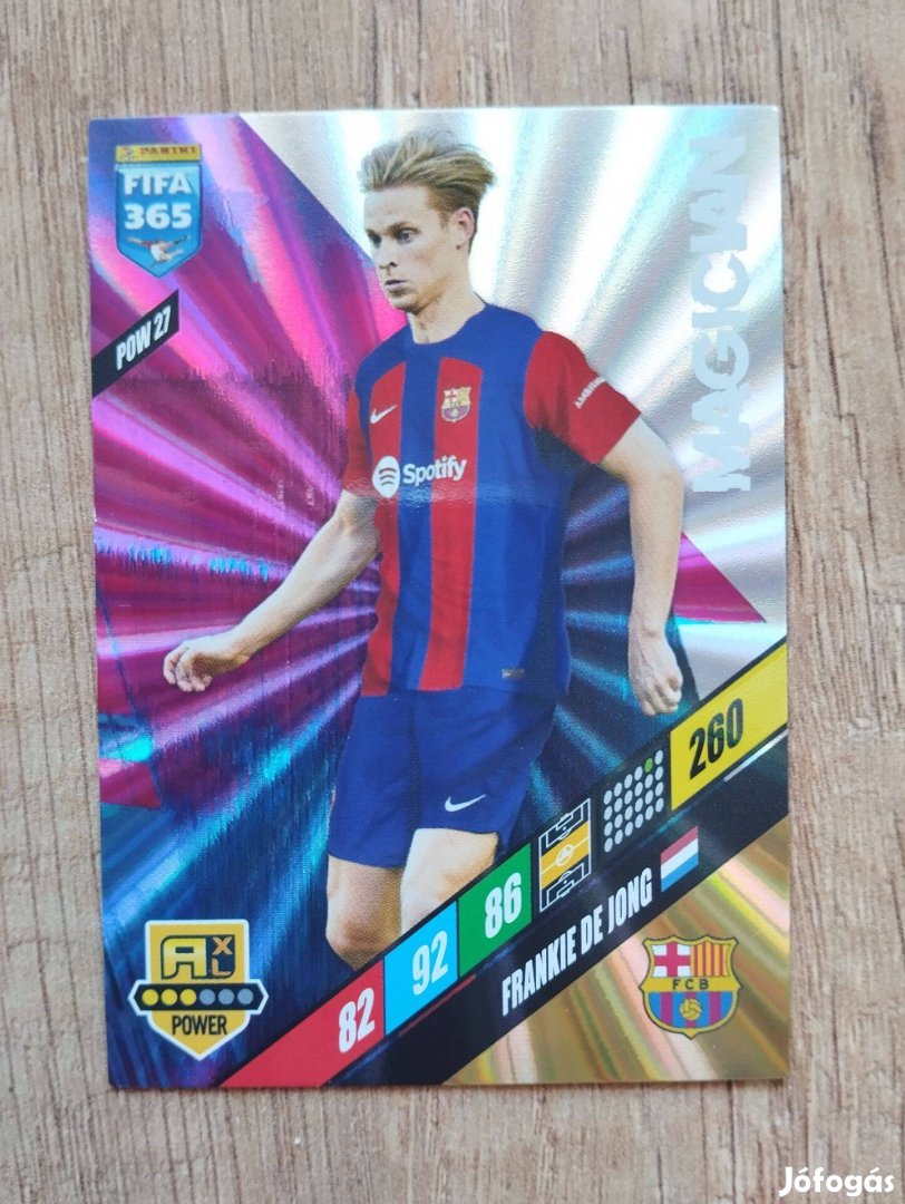 F. de Jong (Barcelona) FIFA 365 2024 Power Magician focis kártya