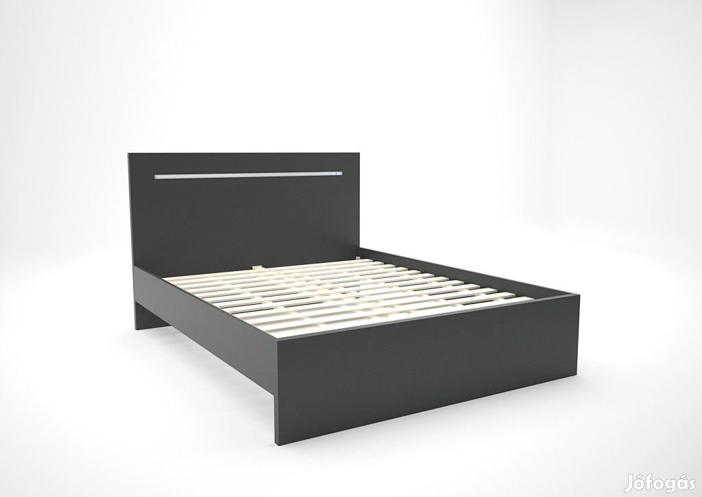 Fa-DM Francia ágy 160x200 matt sötétszürke