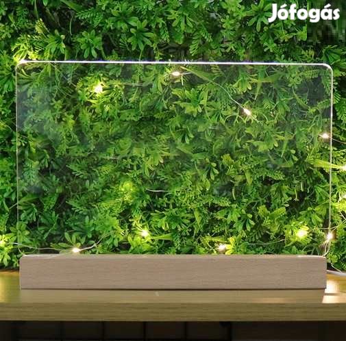 Fa Led Talp üres Akril Lappal  RGB 24cm-es USB  (4088)