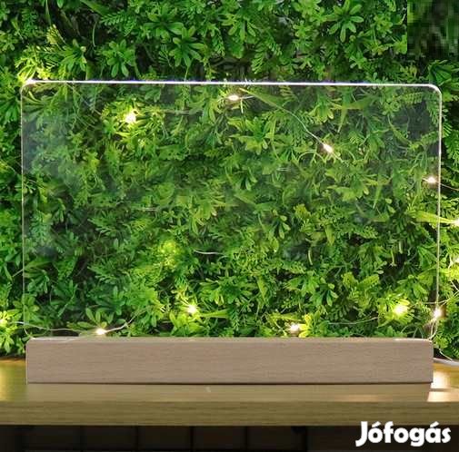 Fa Led Talp üres Akril Lappal  RGB 24cm-es USB  (4088)