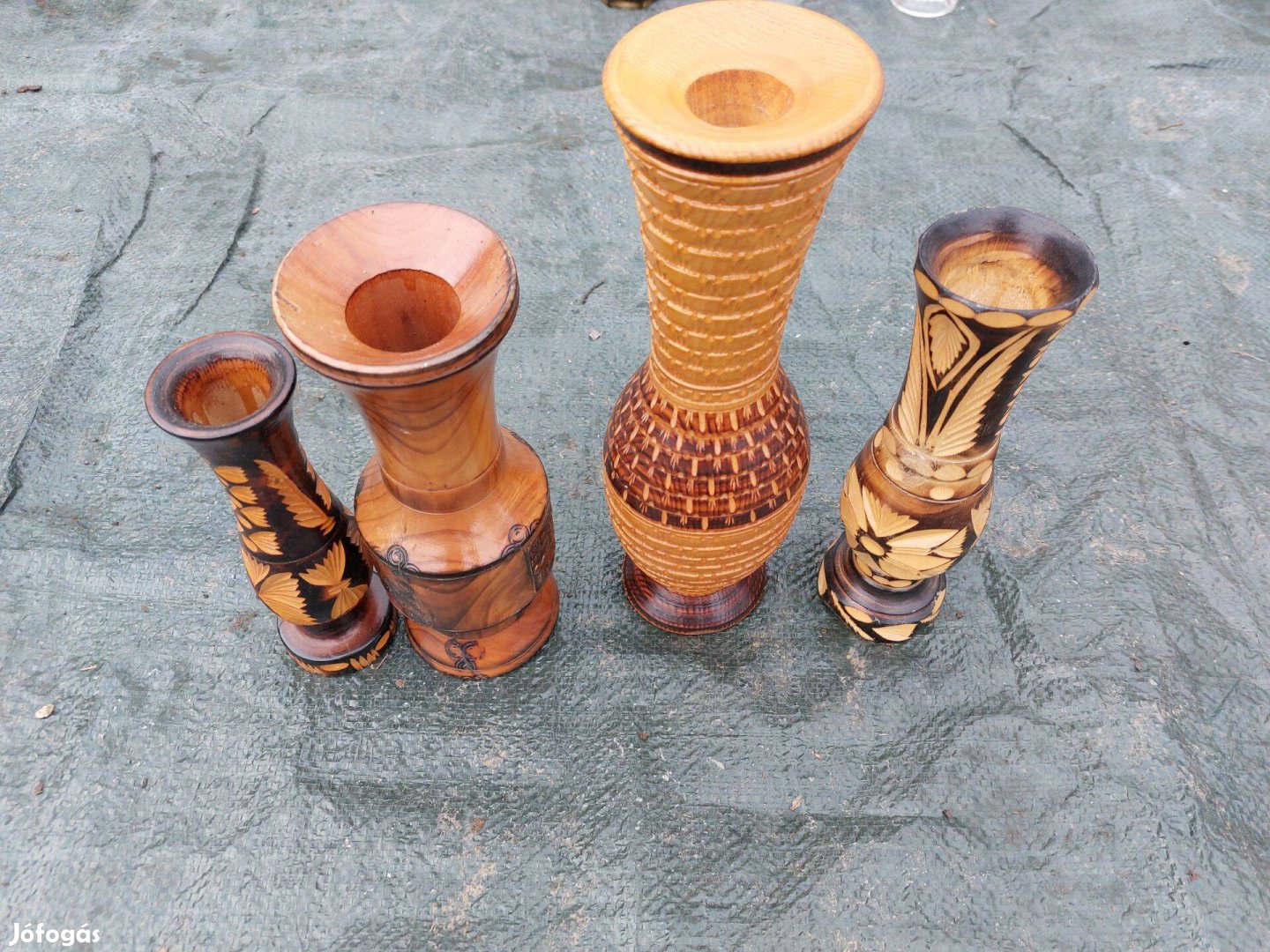 Fa ,Üveg, Kerámia, Porcelán vázák 1 csomagban. Ingyen szállítással