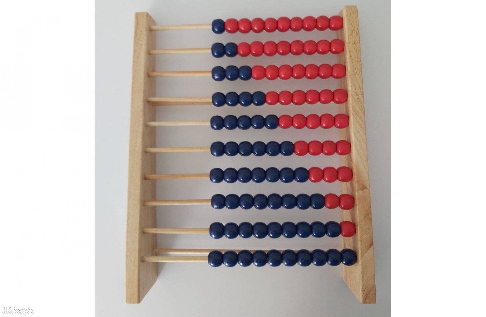 Fa abacus kék és piros színben (új)