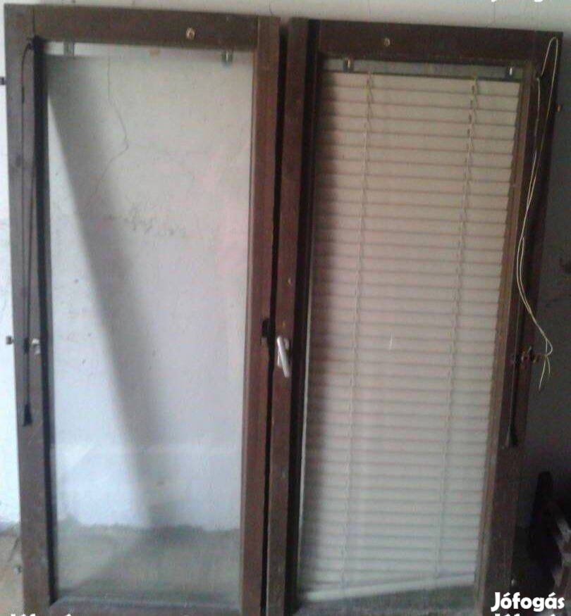 Fa ablak üvegezett kétszárnyú 8 db