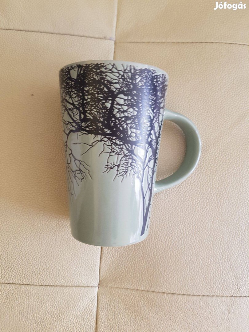 Fa ágrajzolat porcelán kerámia nagyon szép egyedi bögre Vadonatúj