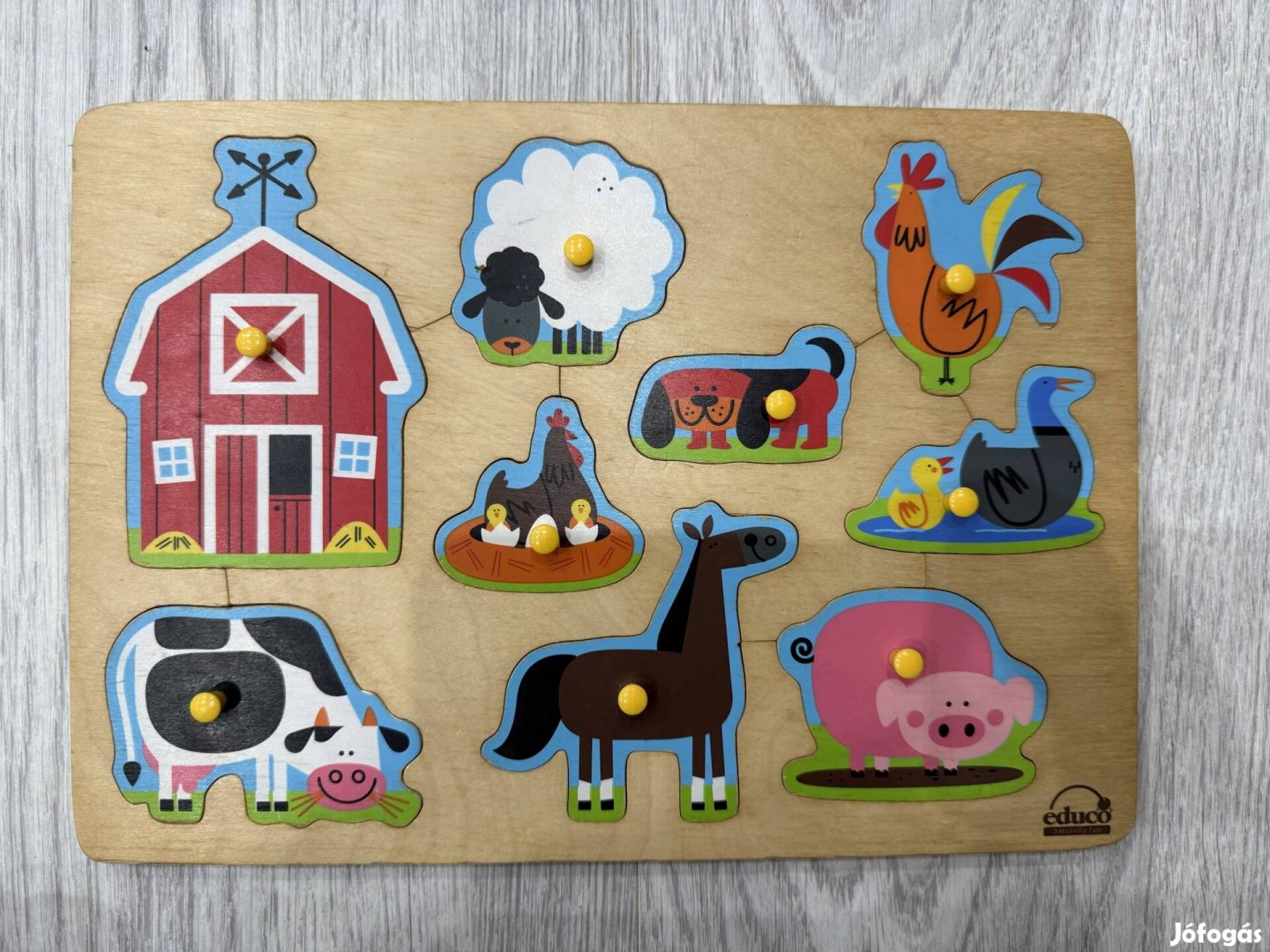 Fa állatos kirakók