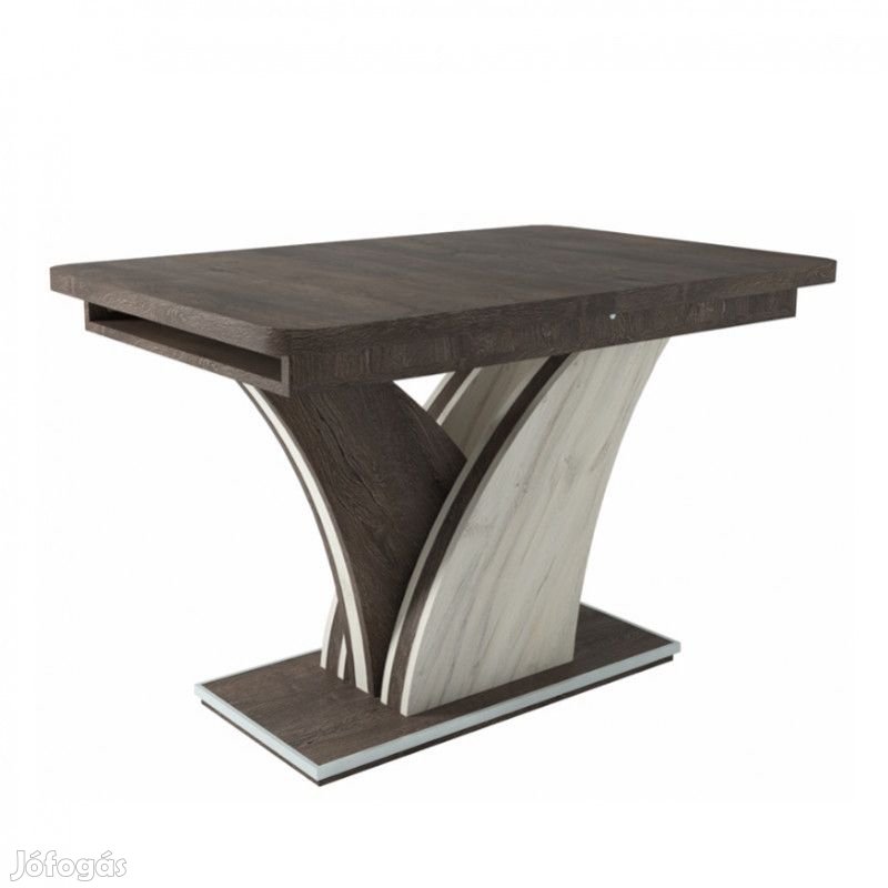 Fa asztallapos étkezőasztal Iszap tölgy - Justus tölgy