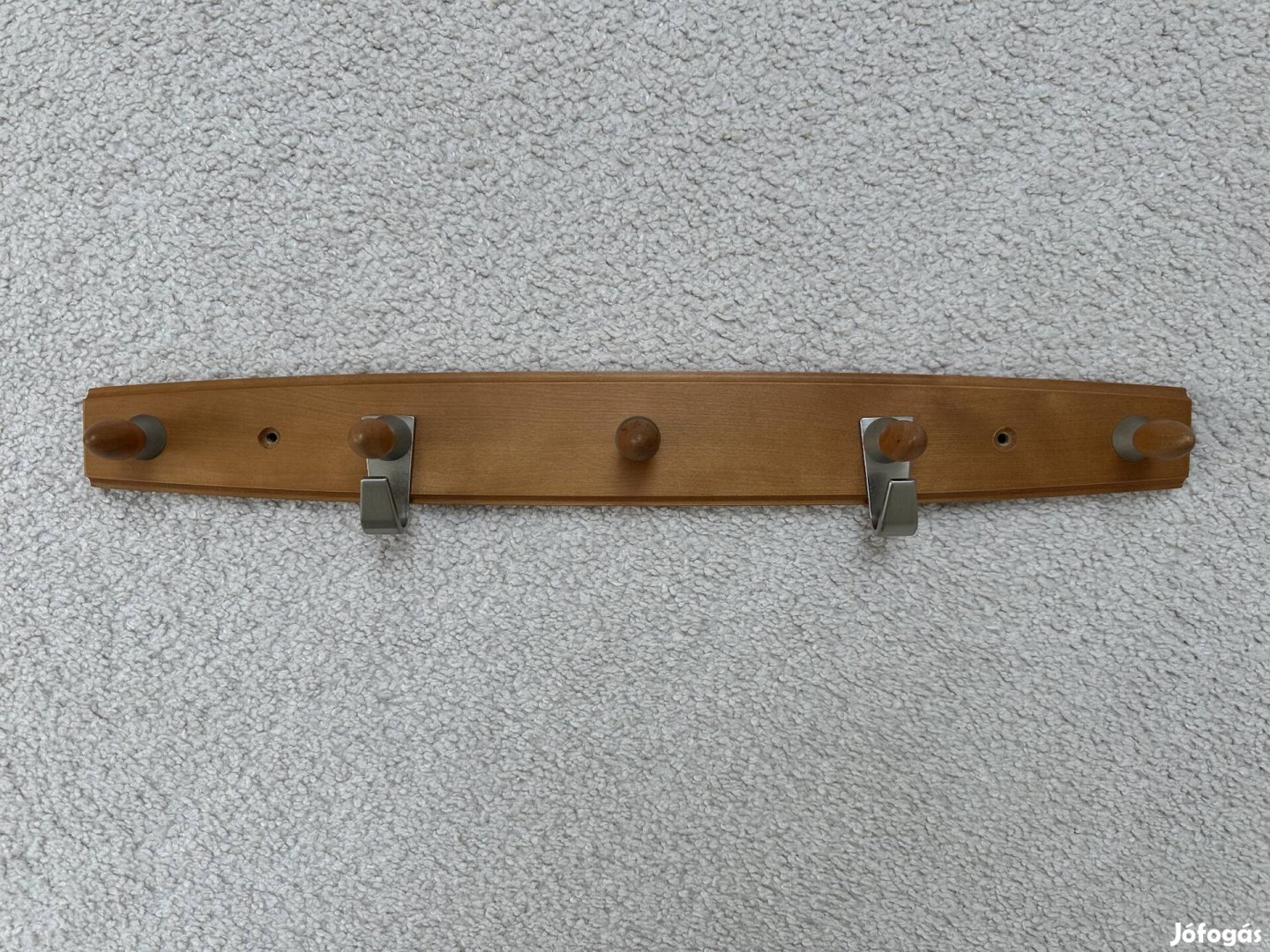 Fa és fém fali fogas barna ruhafogas akasztó ruhatartó