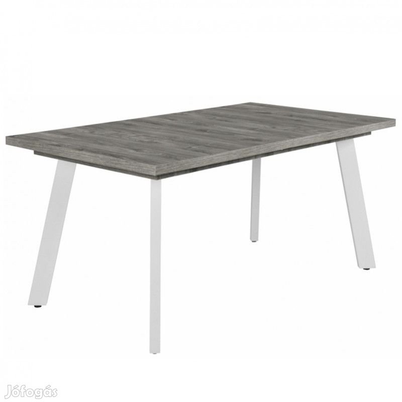 Fa étkezőasztal fehér lábbal Frizo szürke T28826-2-7055