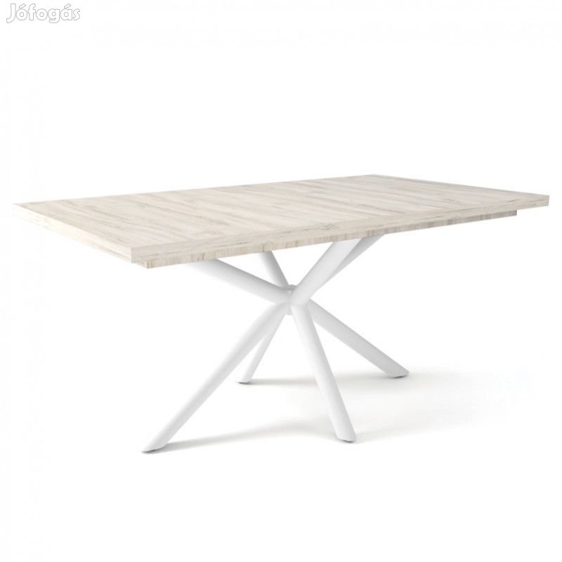 Fa étkezőasztal fehér lábbal Justus tölgy T28048-2-6940