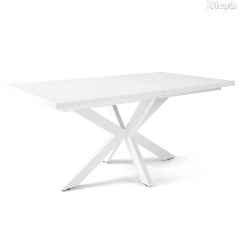 Fa étkezőasztal fehér lábbal Rusztik fehér T28001-2-6920