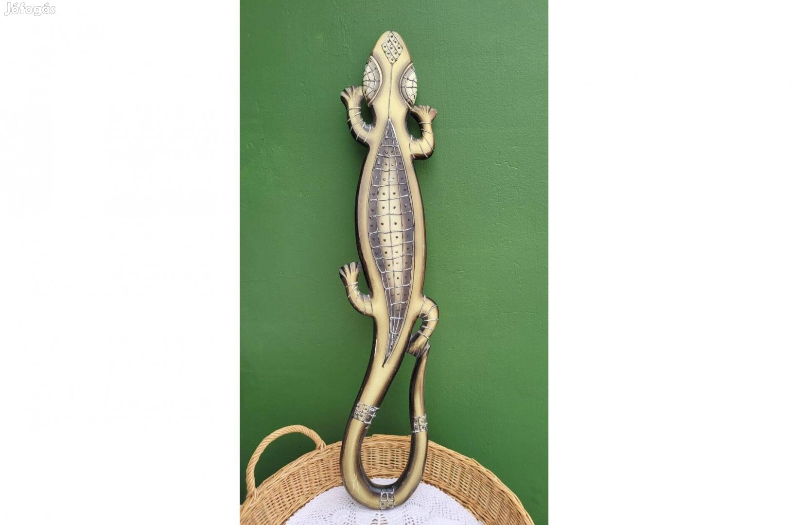 Fa gekkó fali dekoráció