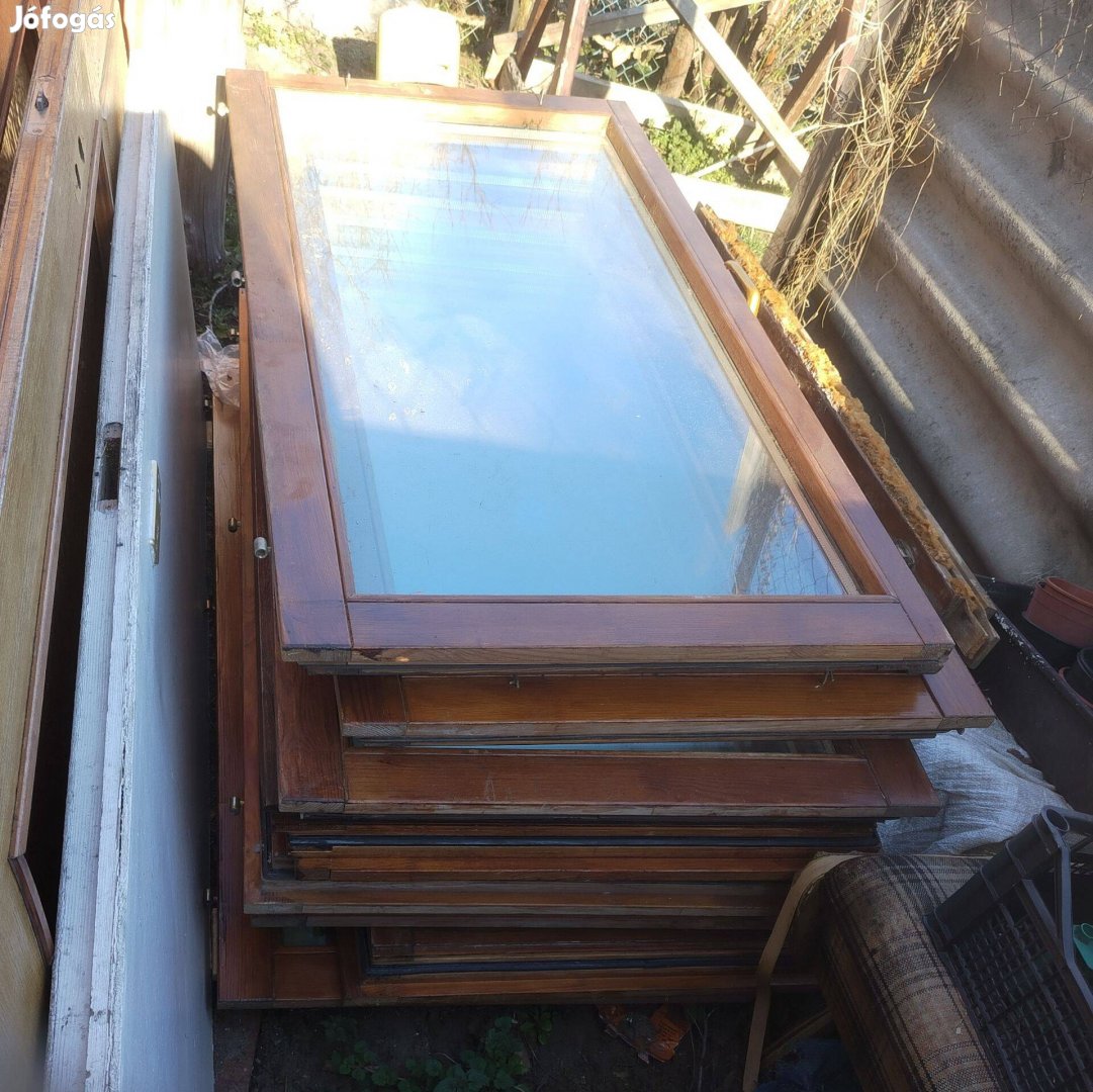 Fa hőszigetelt ablak eladó több db, részletek bent 150x120