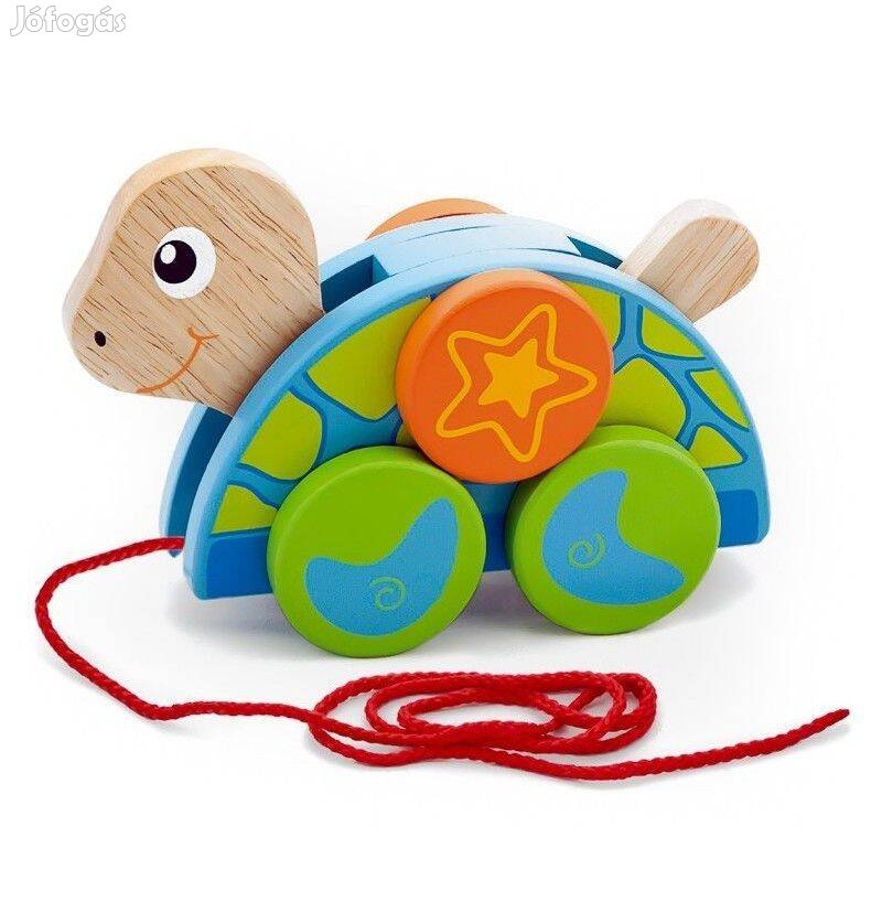 Fa húzogatós teknős Viga Toys - új