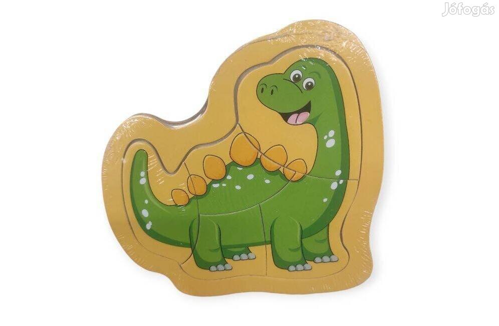Fa kirakó dinoszaurusszal 5 darabos oktató puzzle