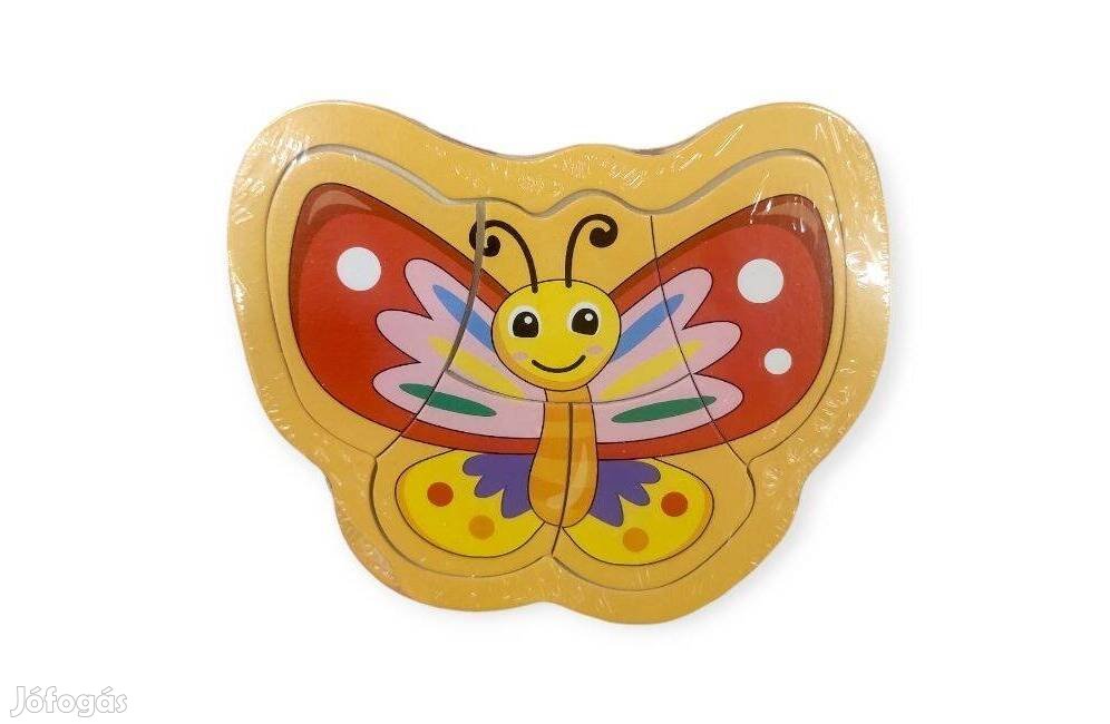 Fa kirakó pillangóval 5 darabos fejlesztő puzzle