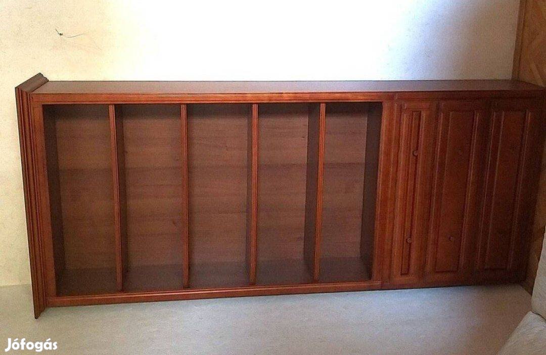 Fa könyvszekrény 224x94x30