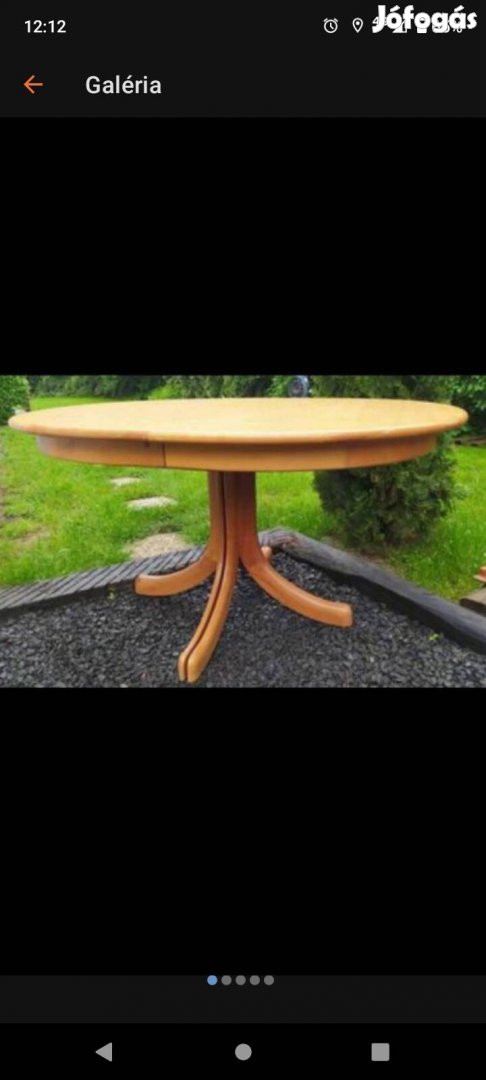 Fa kőris asztal