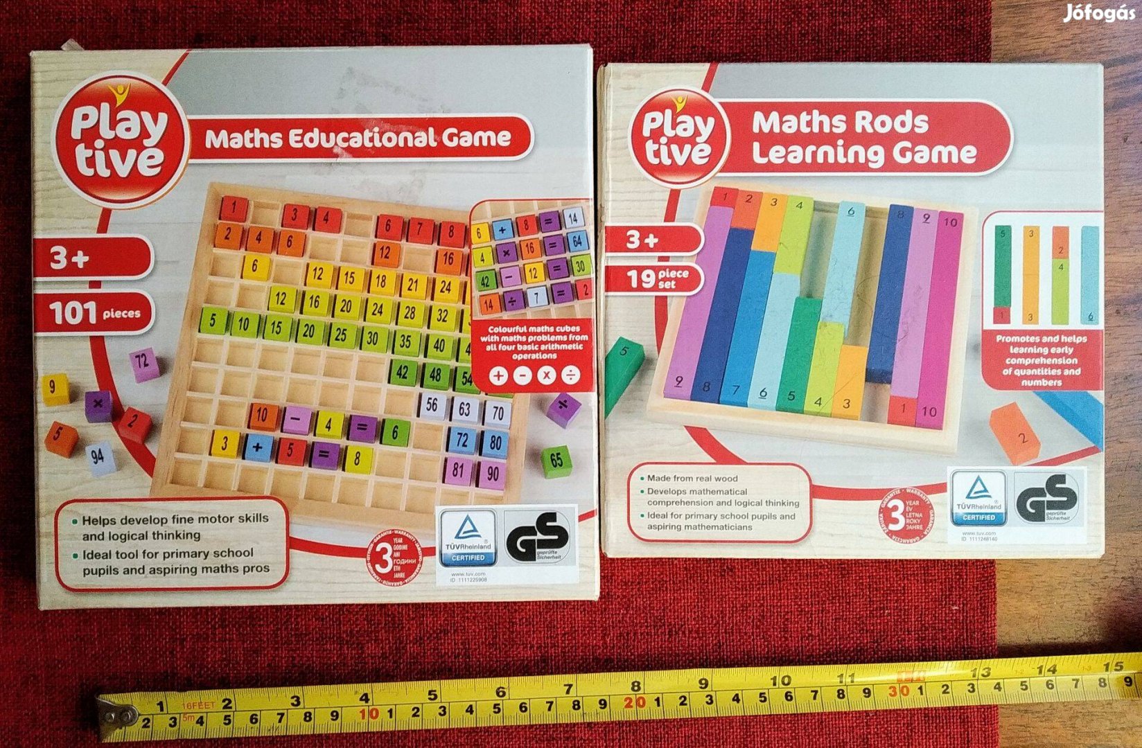 Fa számtanuló játék puzzle Új bontatlan