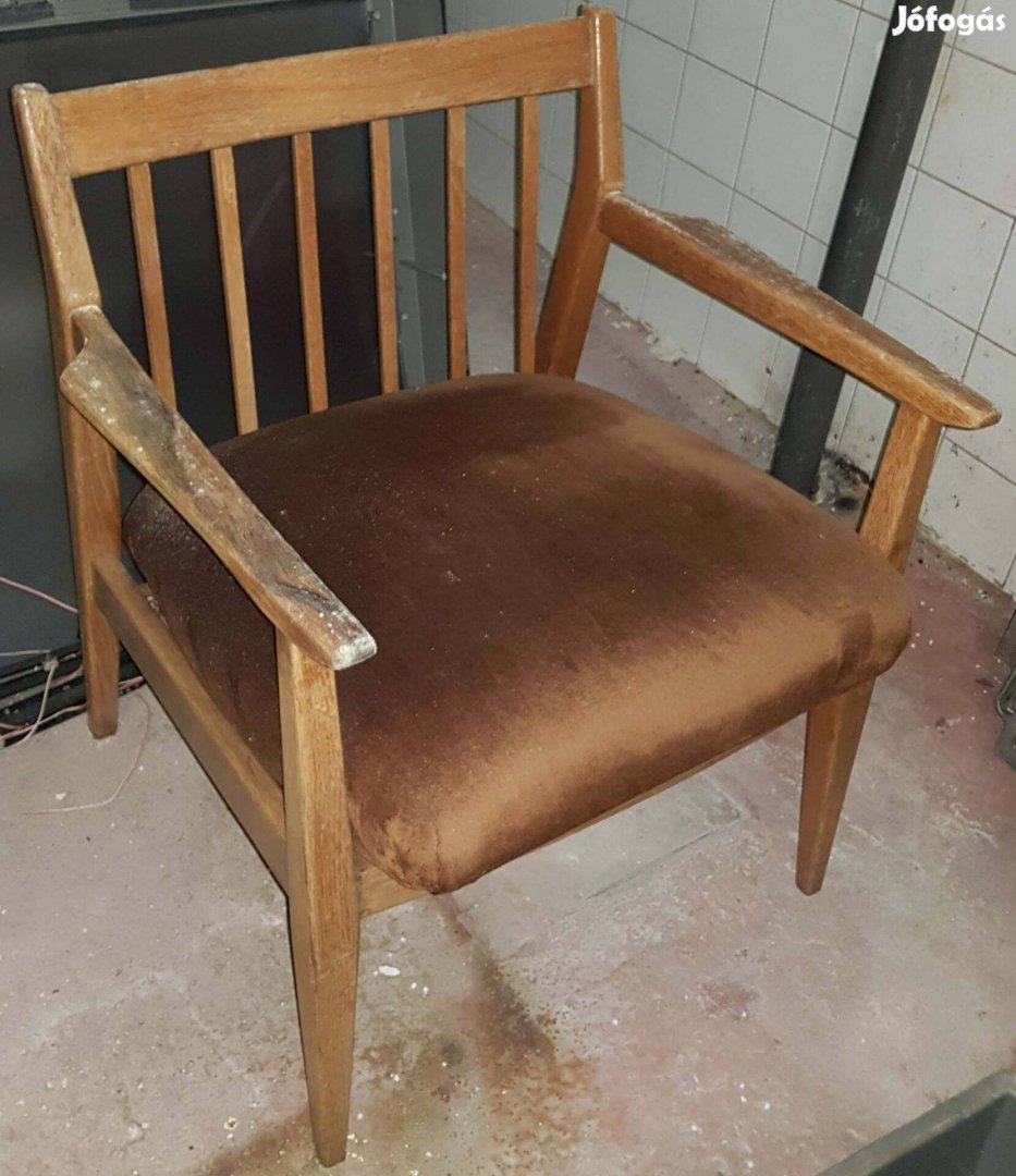 Fa szék retro régi 2db