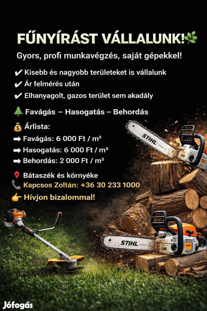 Fa vágást vállalunk