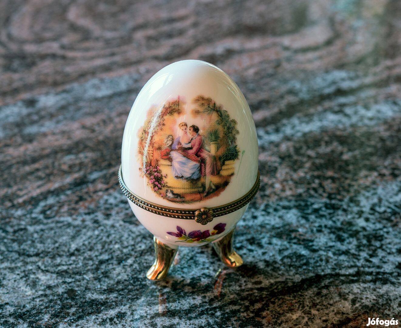 Faberge stílusú porcelán tojás eladó