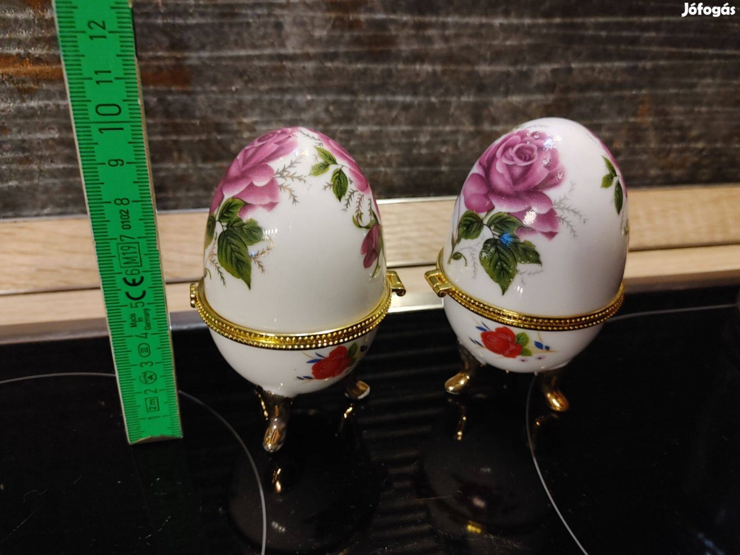 Fabergé tojások ékszertartók párban