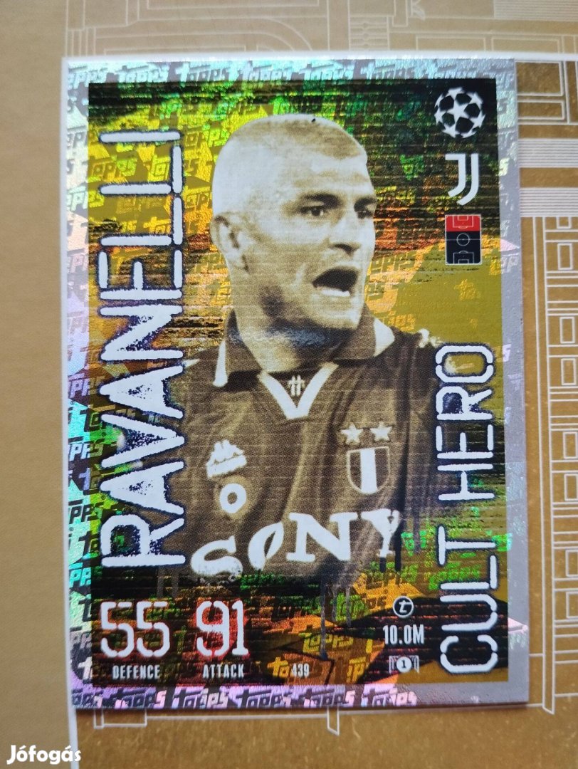 Fabio Ravanelli (Juventus) Bajnokok Ligája 2023 Cult Hero focis kártya