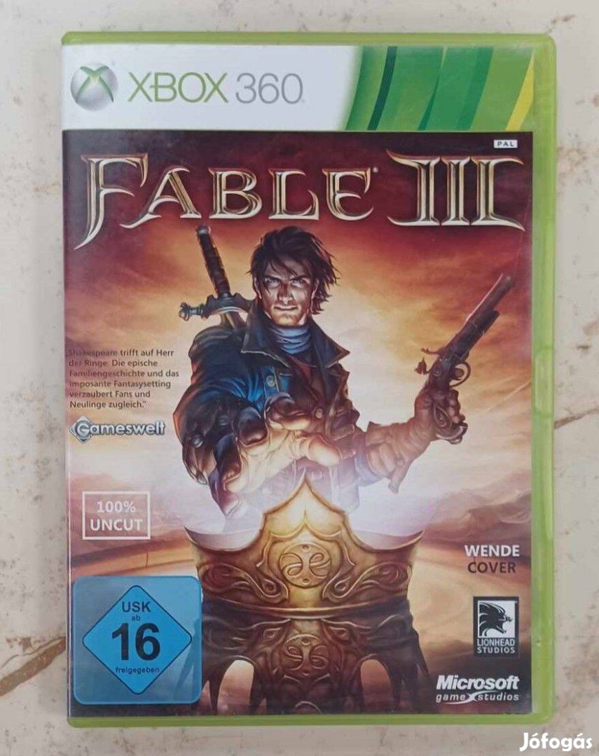 Fable III Xbox 360 Játék