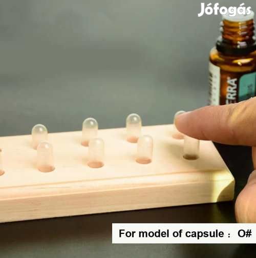 Fából készült Talp Kapszulatöltéshez 10db-os  0-ás méret (5244