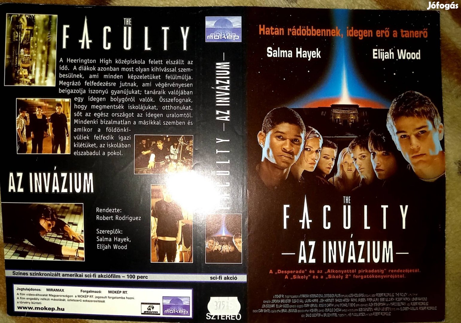 Faculty - Invázium - horror vhs - Eliijah Wood