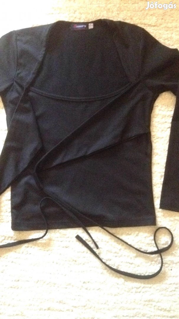 Faddys női méretnélküli divatos fekete felső, pulóver!
