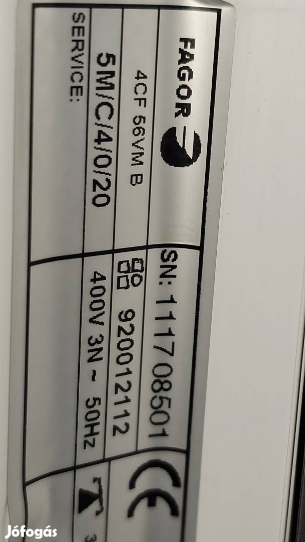 Fagor kerámialapos tűzhely hőlégkeverős sütő 