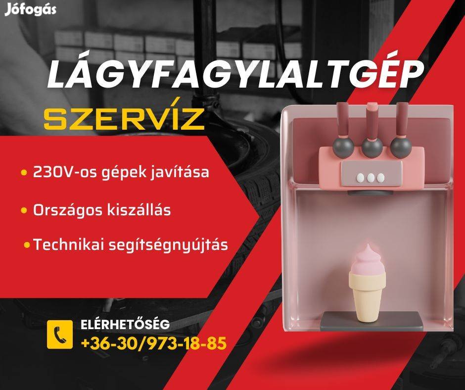 Fagylaltgép, lágyfagylaltgép, fagyigép, szervíz, javítás, carpigiani