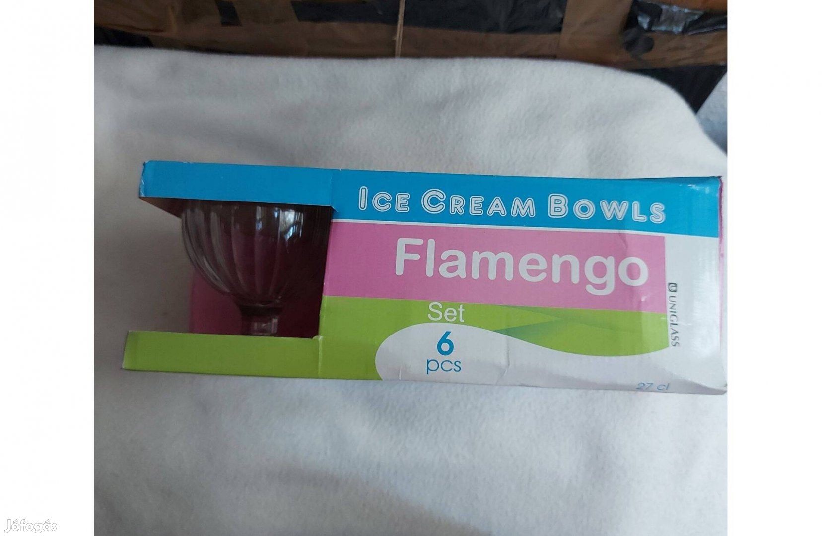 Fagylaltkehely készlet, teljesen új, dobozában eladó 6