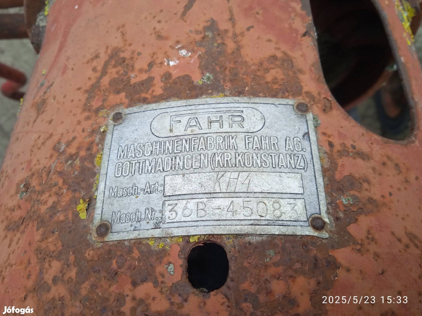 Fahr KH4 rendterítő eladó