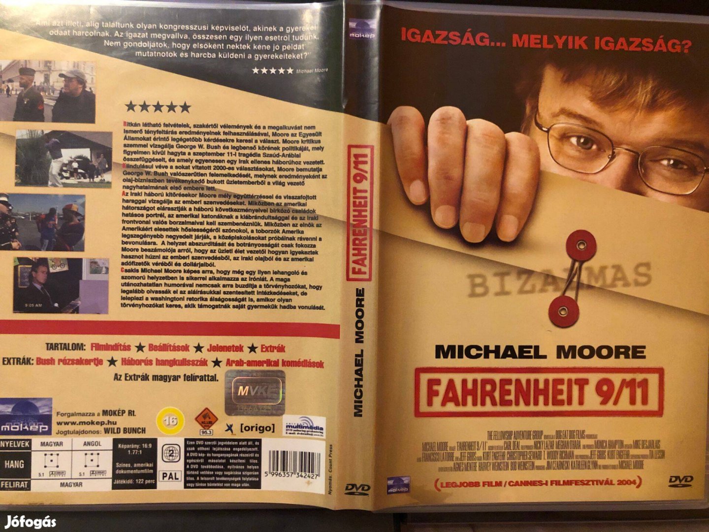Fahrenheit 9/11 (karcmentes, Michael Moore) DVD
