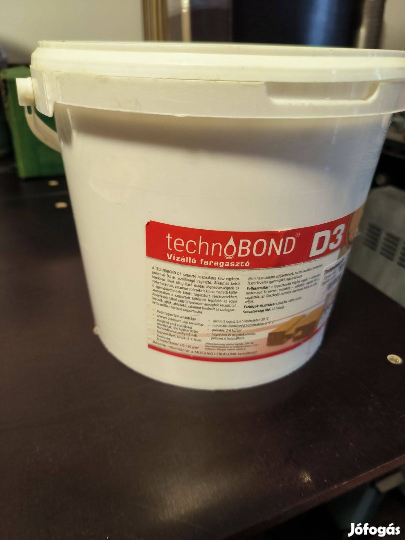 Faipari ragasztó Technobond D3 vízálló 5 kg