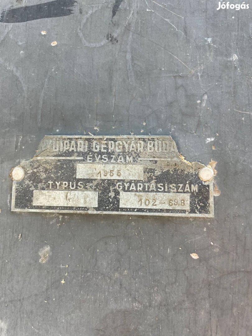 Faipari szalagfűrész gép Gyártási év 1956 800