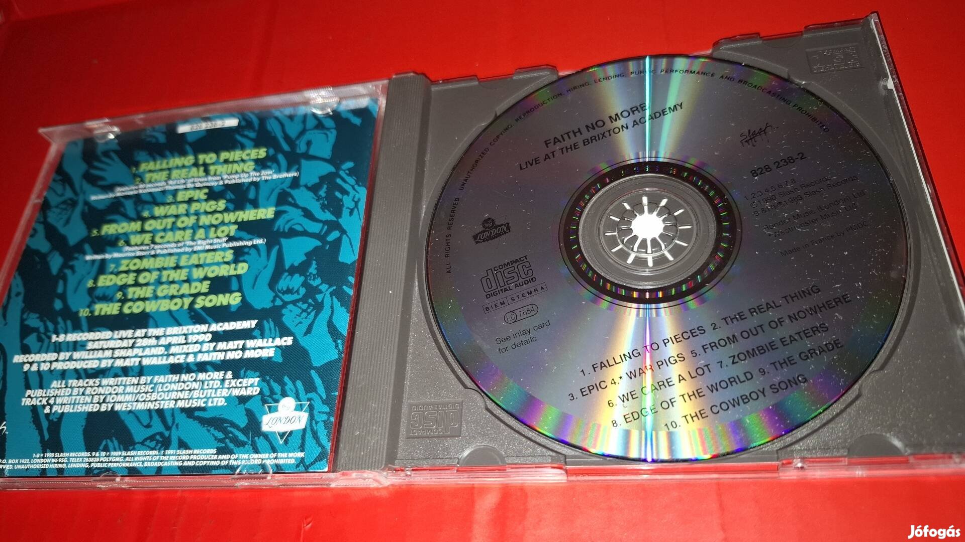 Faith No More Live at the Brixton Academy Cd 1991