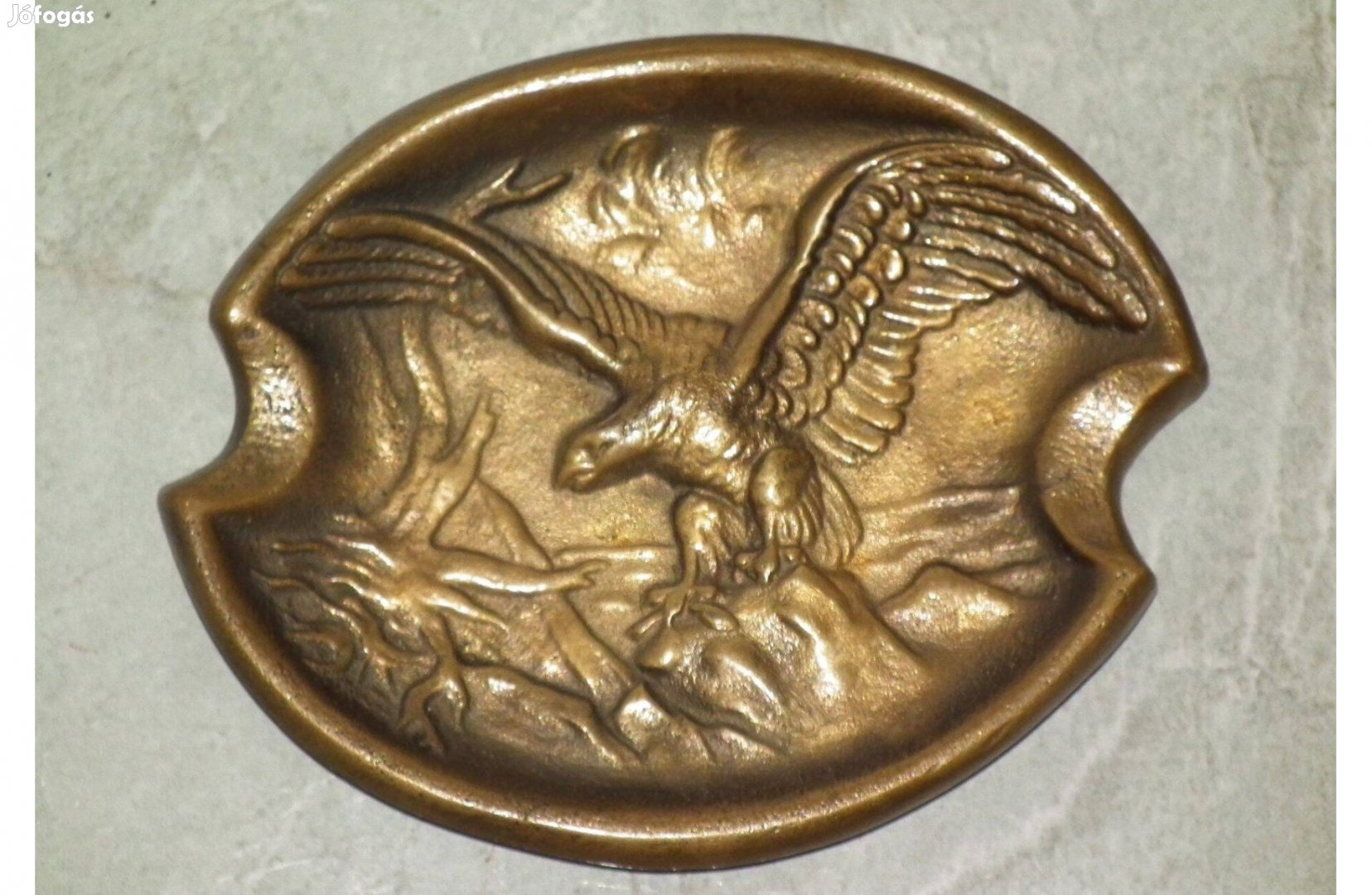 Fajsúlyos réz hamutartó sas Turul réz hamutál Turulmadár