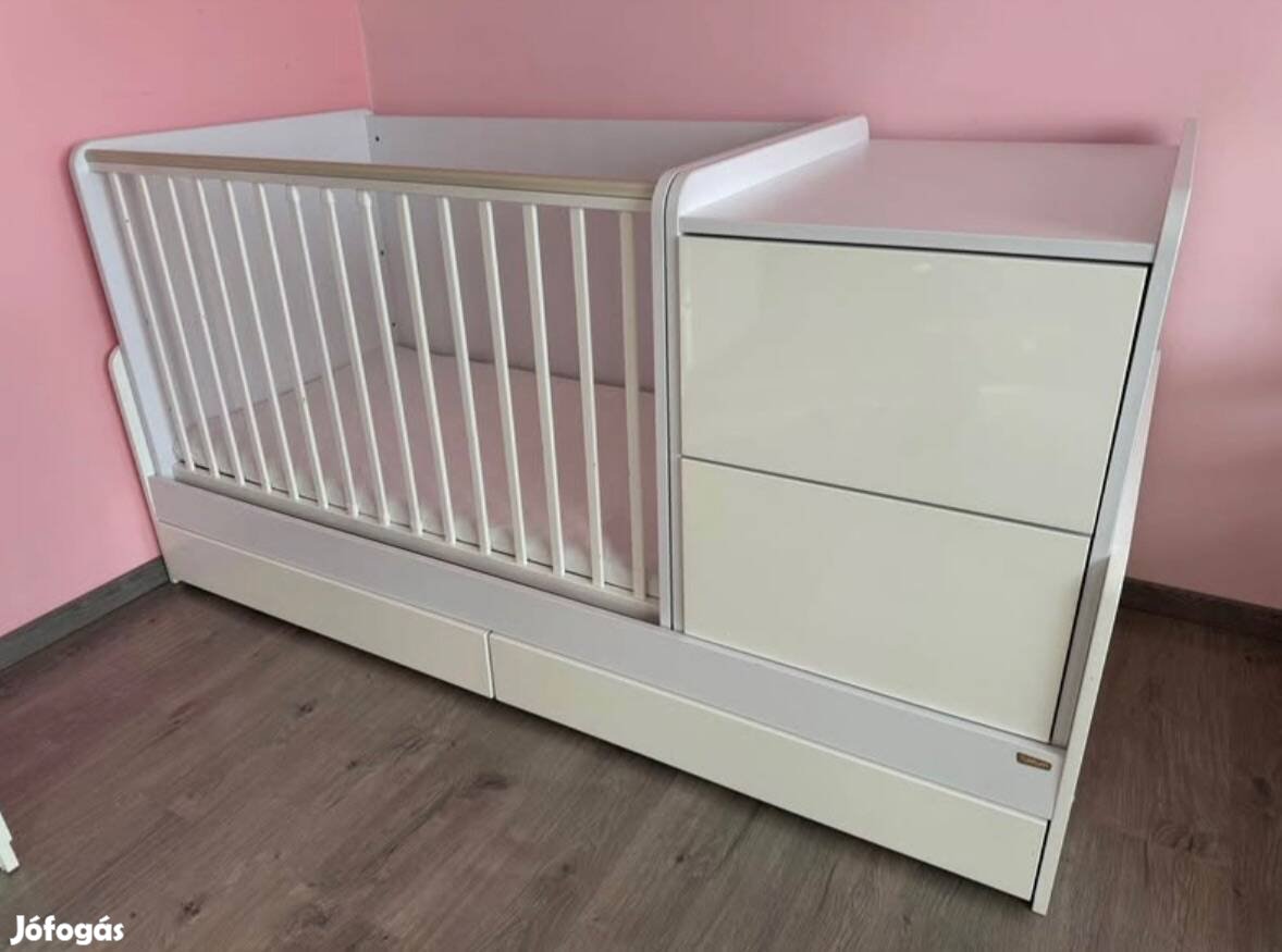 Faktum Alda Jégfehér Kombi kiságy 2 db Matraccal