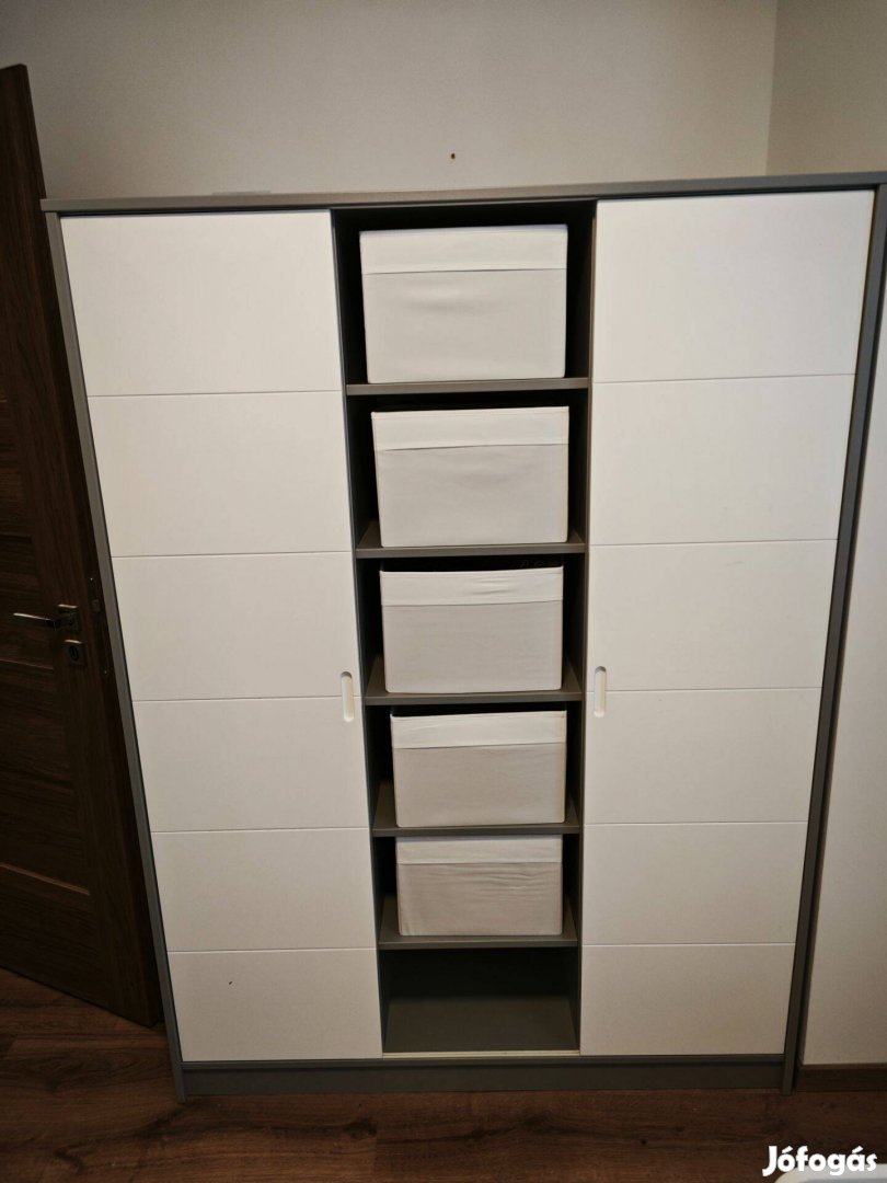 Faktum Alda selyemszürke gyerekbútor kombiágy, komód,