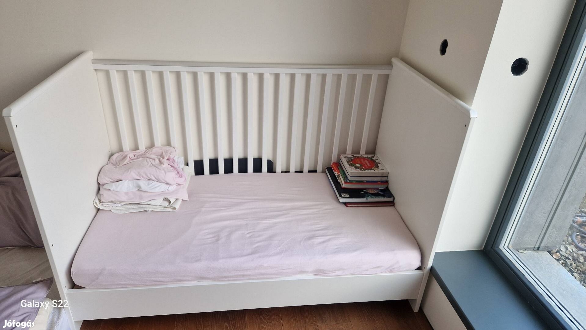 Faktum fehér kiságy gyerekágy 70x140