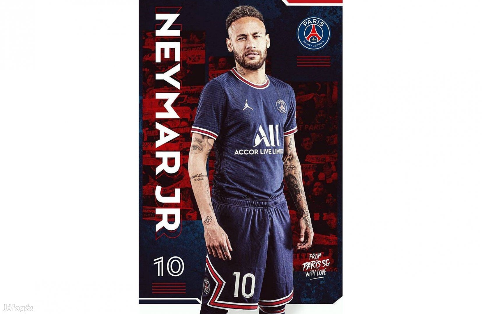 Fali dekorkép 30x40cm "Neymar"