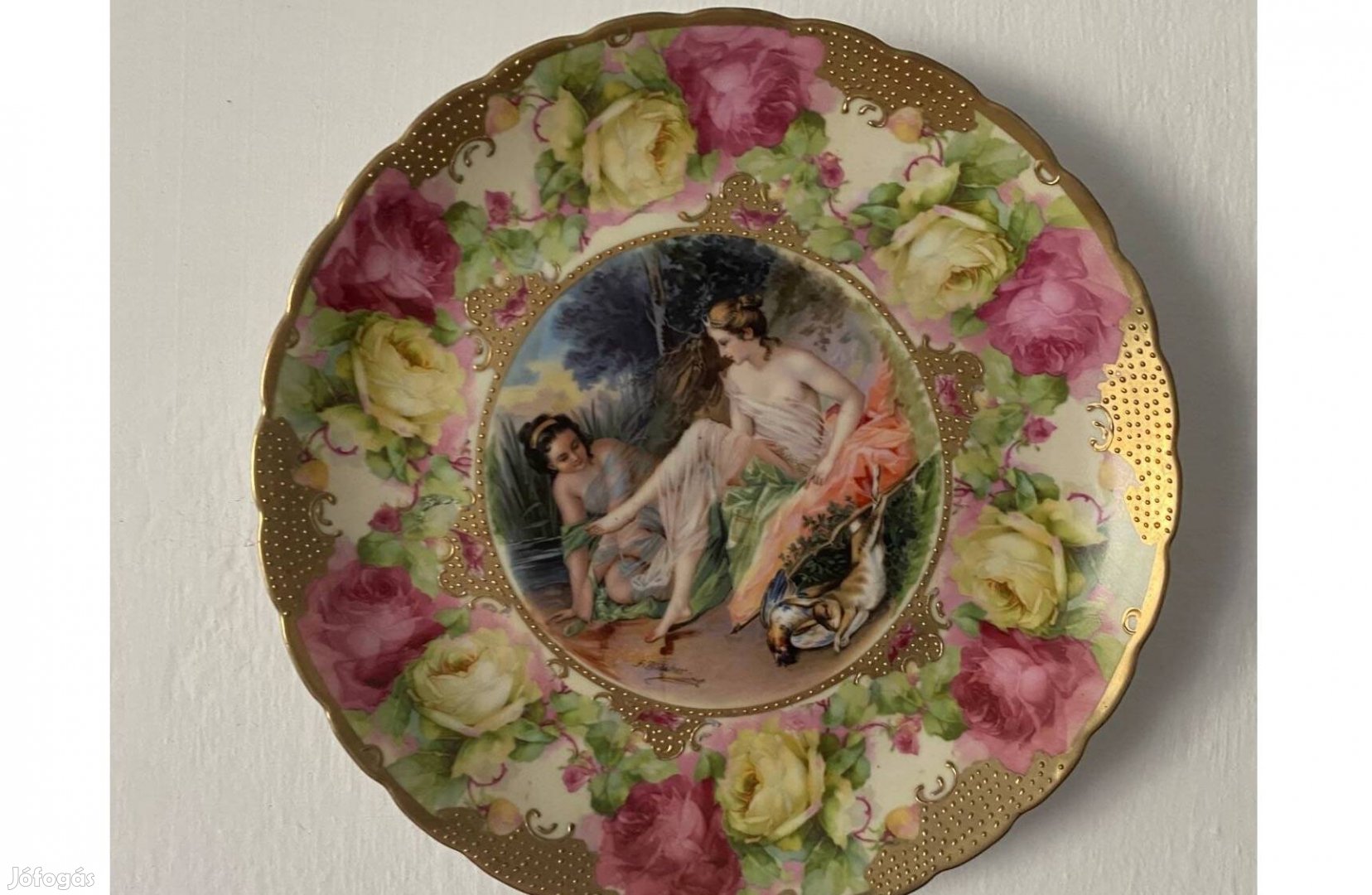 Fali dísztányér - F. Boucher Antique Royal Vienna Porcelain
